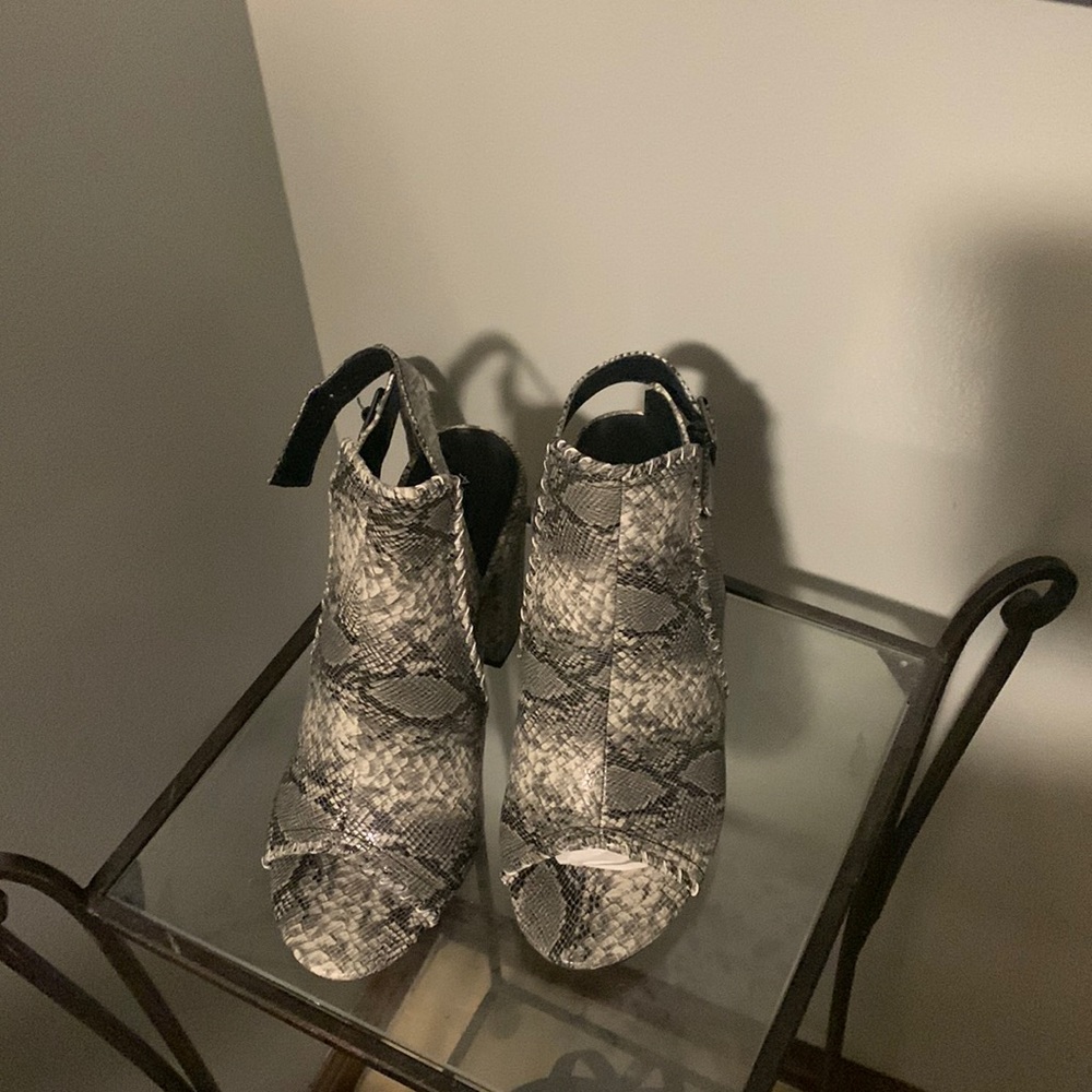 Snake print shoes